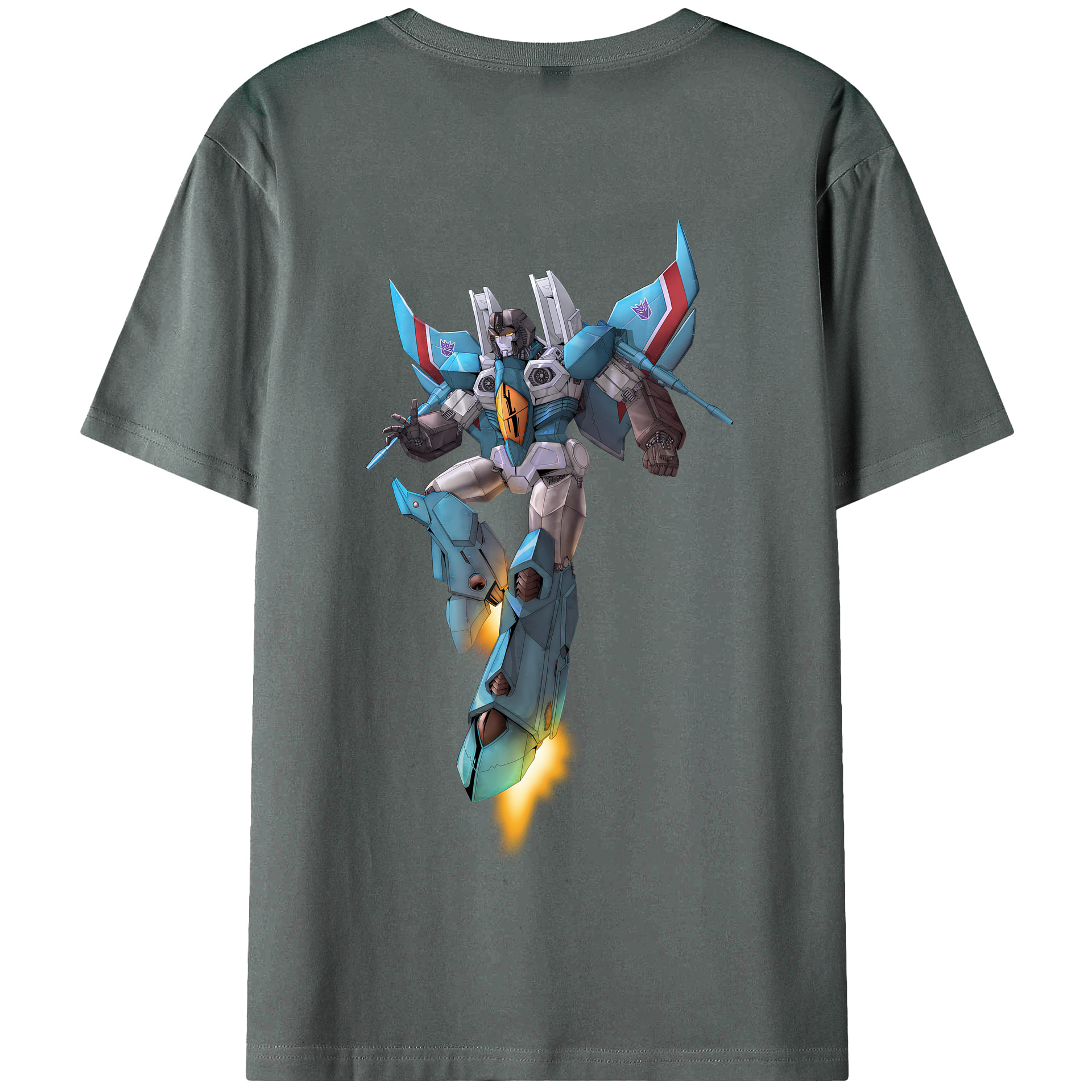 （画像用） Transformers トランスフォーマー 綿100％半袖Tシャツ（背面プリント）
